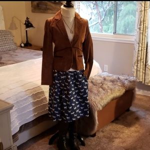 Wilson's Brown Suede Blazer Jacket Sz Medium